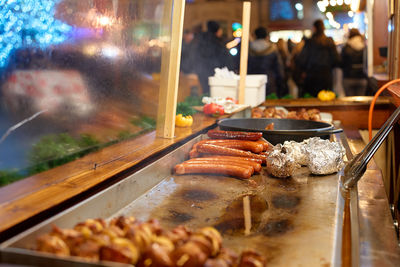 Close-up of food on table