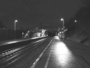 Train station by night 