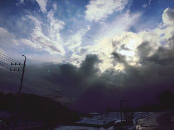 View of cloudy sky