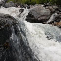 Scenic view of waterfall