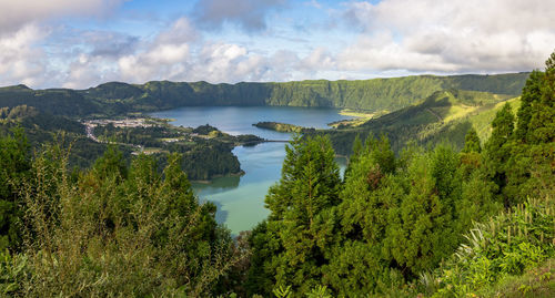 Panoramic view of landscape against sky