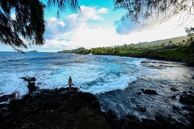 Scenic view of sea against sky