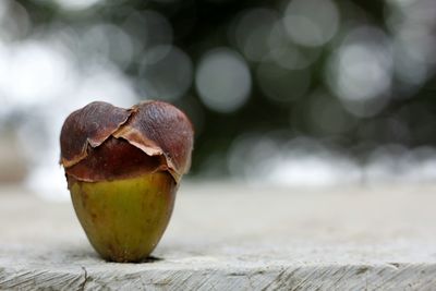 Close-up of juice on table