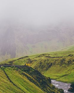 Scenic view of landscape against sky