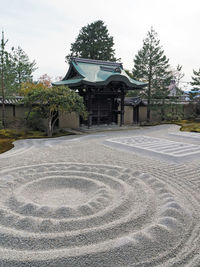 Built structure with trees in background