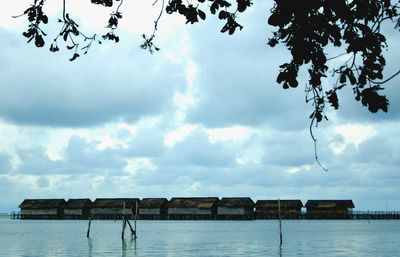 Cloudy sky over sea