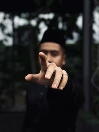 Close-up of human hand