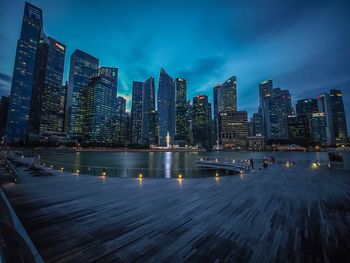 View of skyscrapers in city