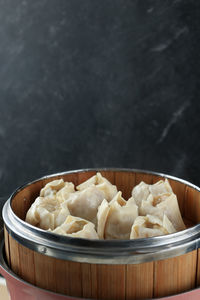 Close-up of food in bowl on table