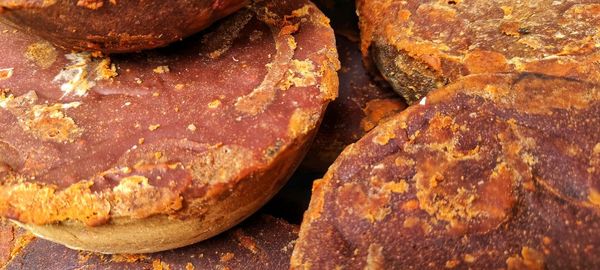 High angle view of bread on table