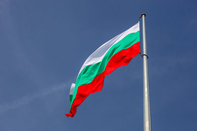 Bulgarian flag high in heaven