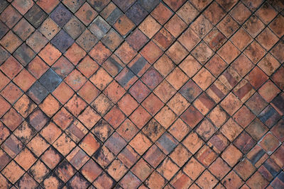 Full frame shot of tiled floor