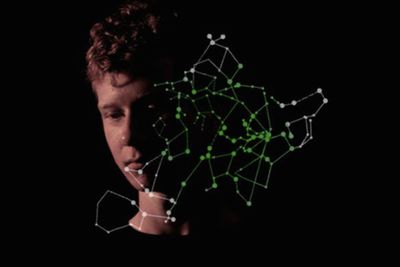 Close-up of object over black background