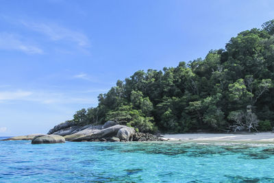 Seascape at similan islands, phang nga, thailand.