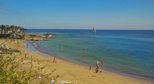 Scenic view of sea against sky