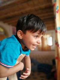 Portrait of boy looking at camera