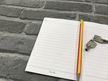 Close-up of pencil on paper