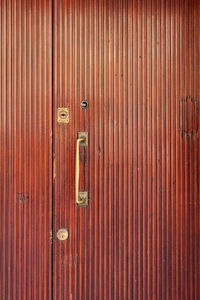 Full frame shot of closed metal door