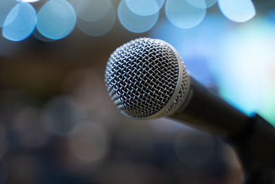 Close-up of lighting equipment