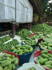 Mangoes for sale in market