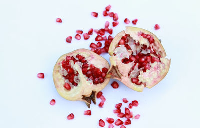 Close-up of food on white background