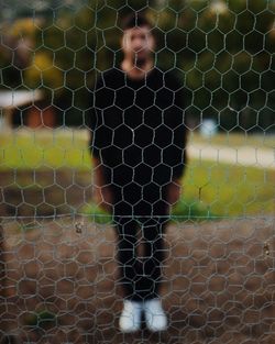 Close-up of chainlink fence