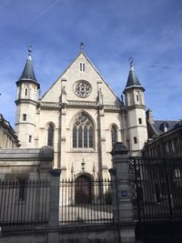 Low angle view of church against sky