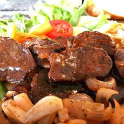 Close-up of meal served in plate