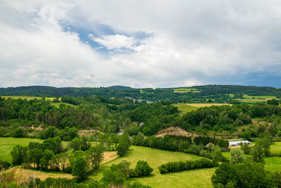 Scenic view of landscape against sky