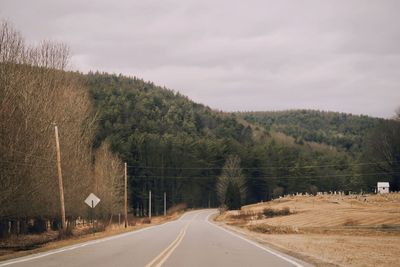 Graveyard by a country road