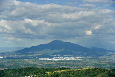 Skyline view around tagaytay city hightland at the day, philippines