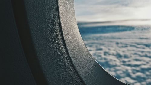 Close-up of cropped object against sky