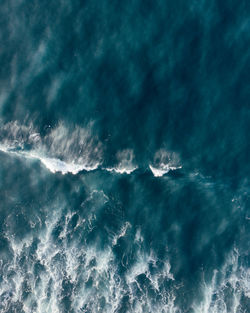 Aerial view of sea against sky