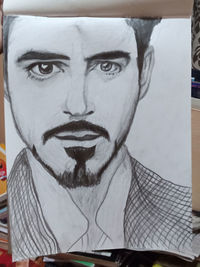 Close-up portrait of young man