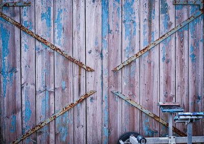 Full frame shot of rusty door