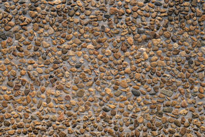 Full frame shot of pebbles on beach