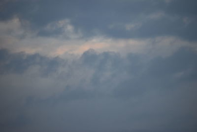 Low angle view of clouds in sky