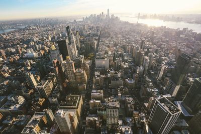 Aerial view of city