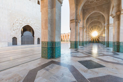 Corridor of historic building