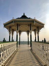 Victorian bandstand on brighton seafront