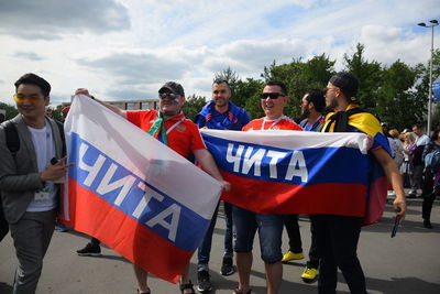 Group of people on the ground
