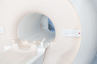 Medical ct or mri scan in the modern hospital laboratory. interior of radiography department. 