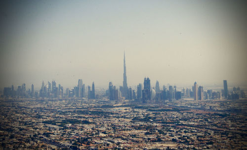 Aerial view of buildings in city