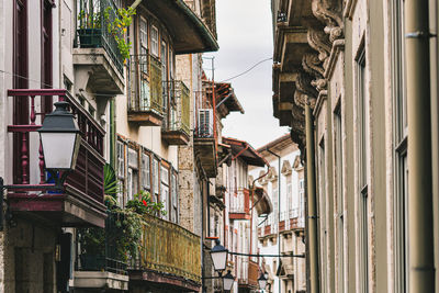 Low angle view of buildings in city