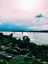 Scenic view of sea against sky