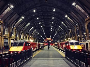 Train at railroad station