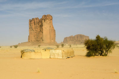 Rock formations in a desert