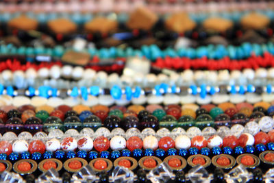 Close-up of multi colored candies for sale