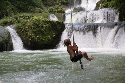 People enjoying in water