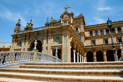 Low angle view of historical building